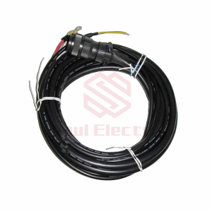 GE IC800VMCP030 Power Cable for 100-750W Servo Motor, 3-Meter