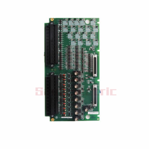 GE IS210DTURH1AA PCB assembly with a chassis and terminal block